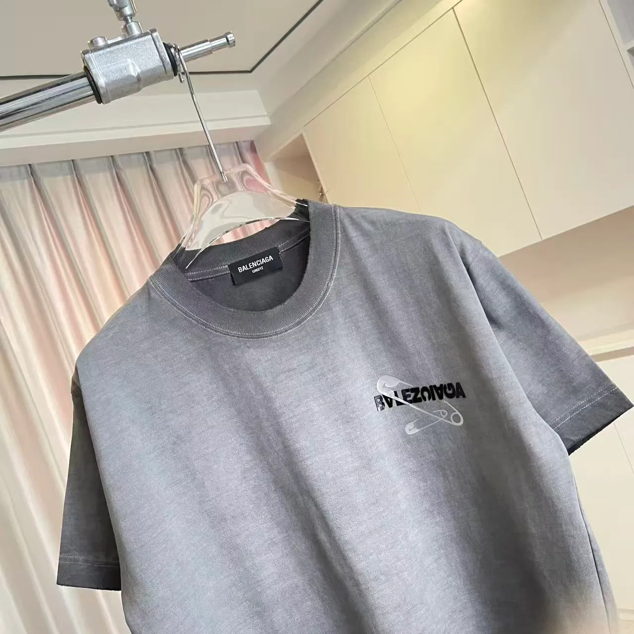 BALENCI*GA 2026 New Arrival logo 320g T Same Style Size：S M L XL XXL ：Black White Gray